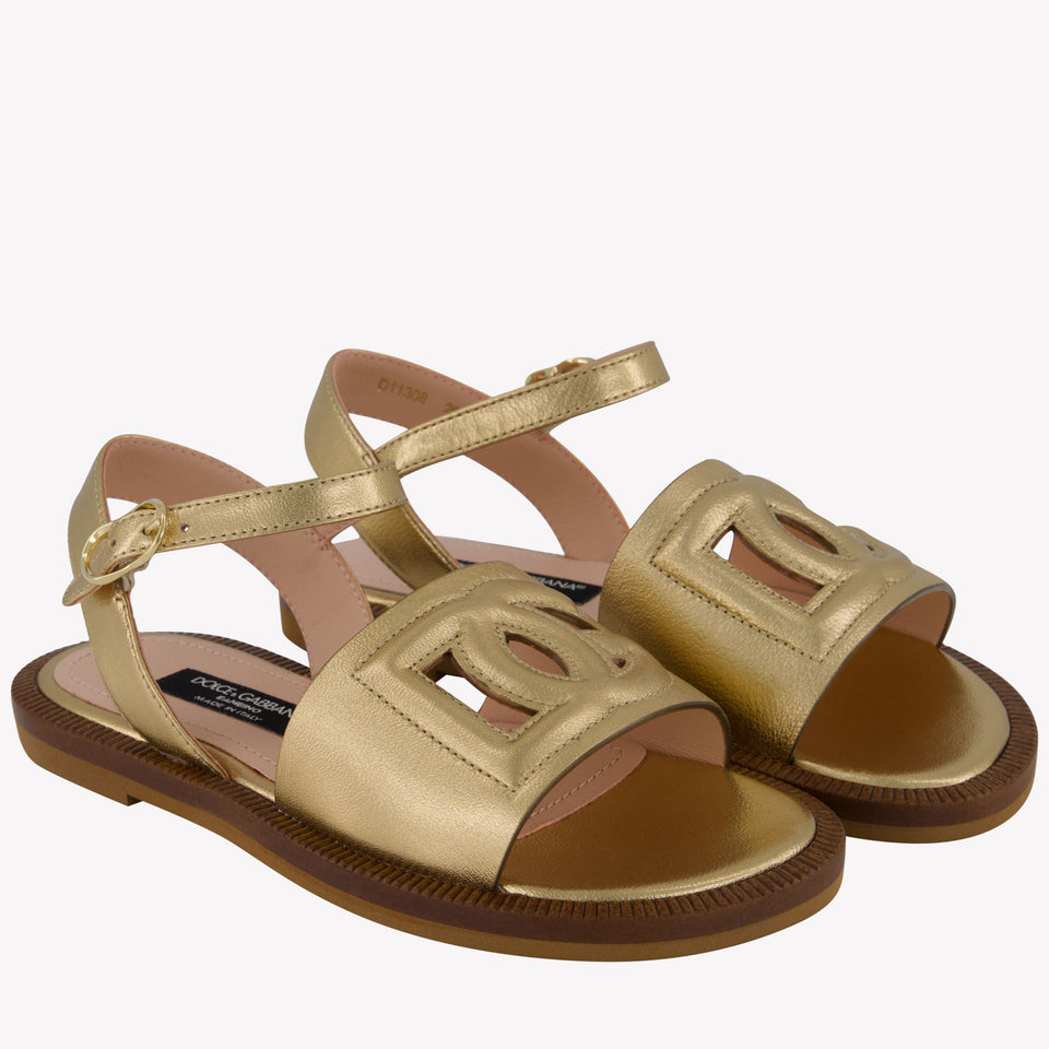 Dolce & Gabbana Meisjes Sandalen In Goud