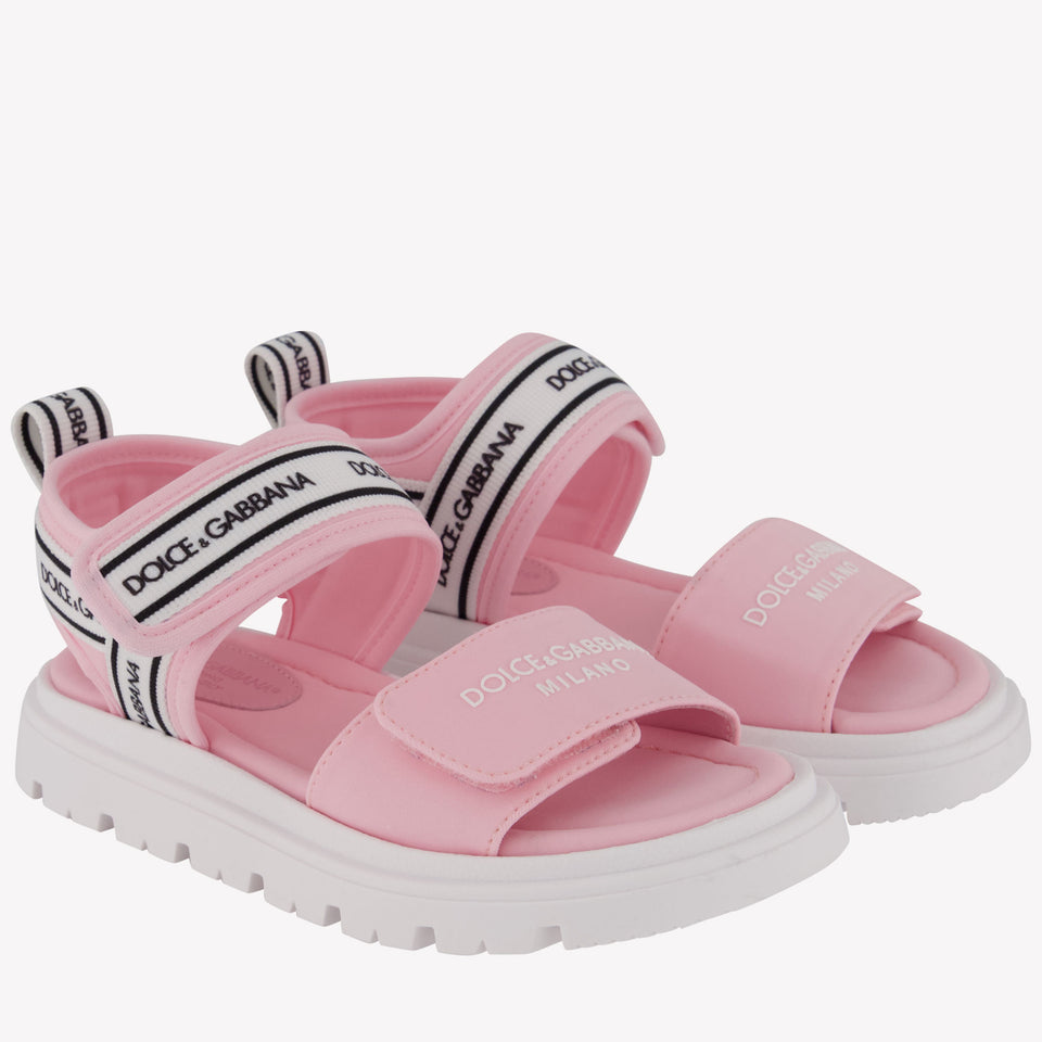 Dolce & Gabbana Unisex Sandals In Light Pink