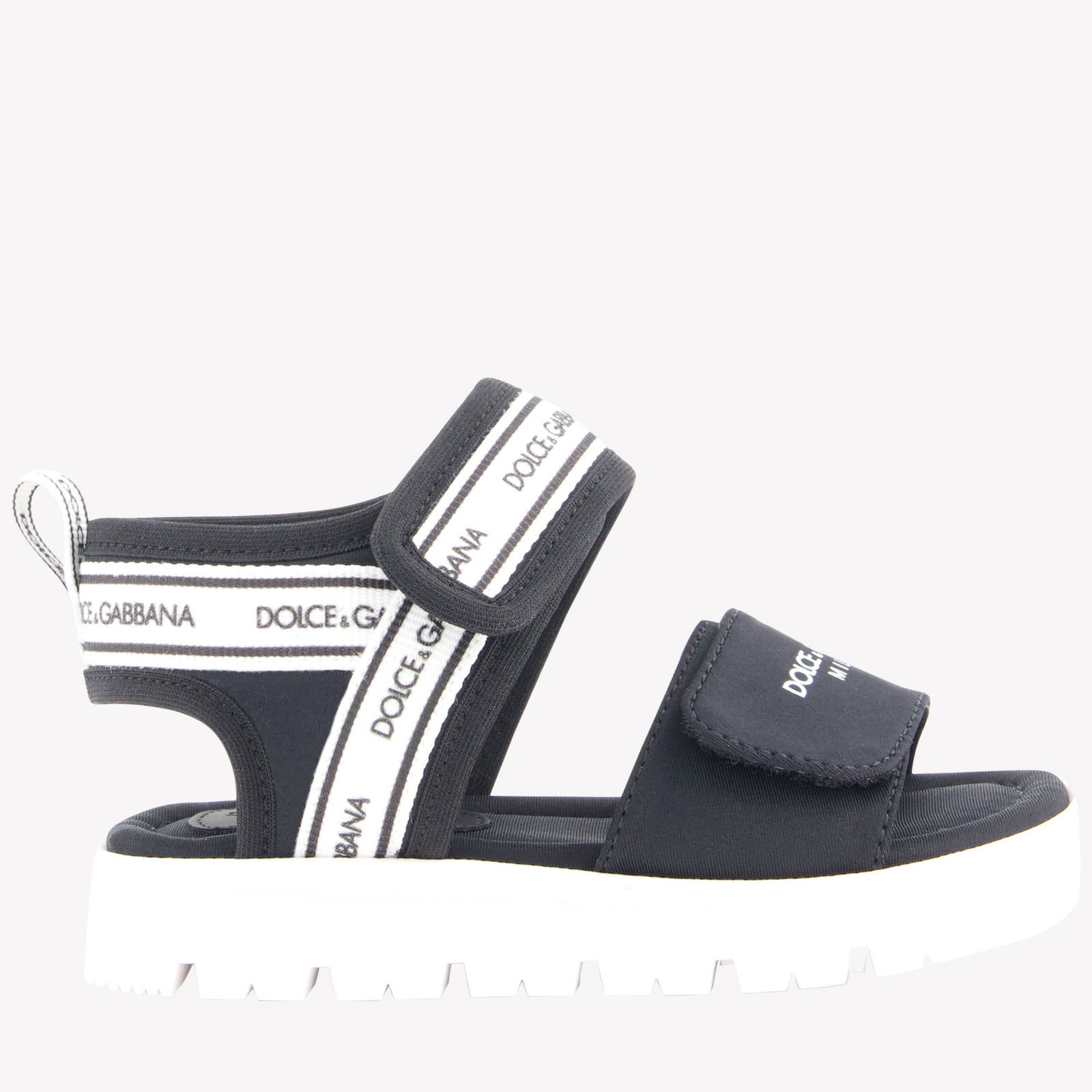 Dolce & Gabbana Unisex Sandals In Black