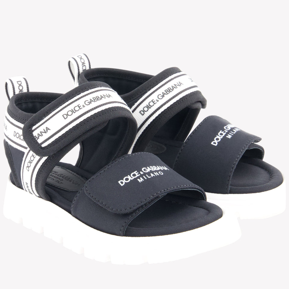 Dolce & Gabbana Unisex Sandalen In Zwart