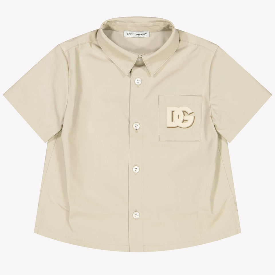 Dolce & Gabbana Baby Jongens Blouse In Beige