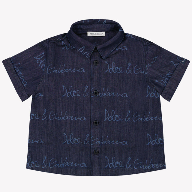 Dolce & Gabbana Baby Boys Blouse in Dark Blue