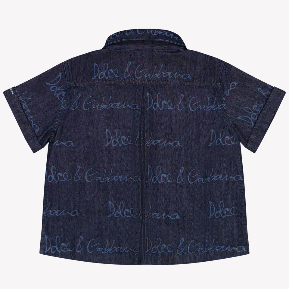 Dolce & Gabbana Baby Boys Blouse in Dark Blue