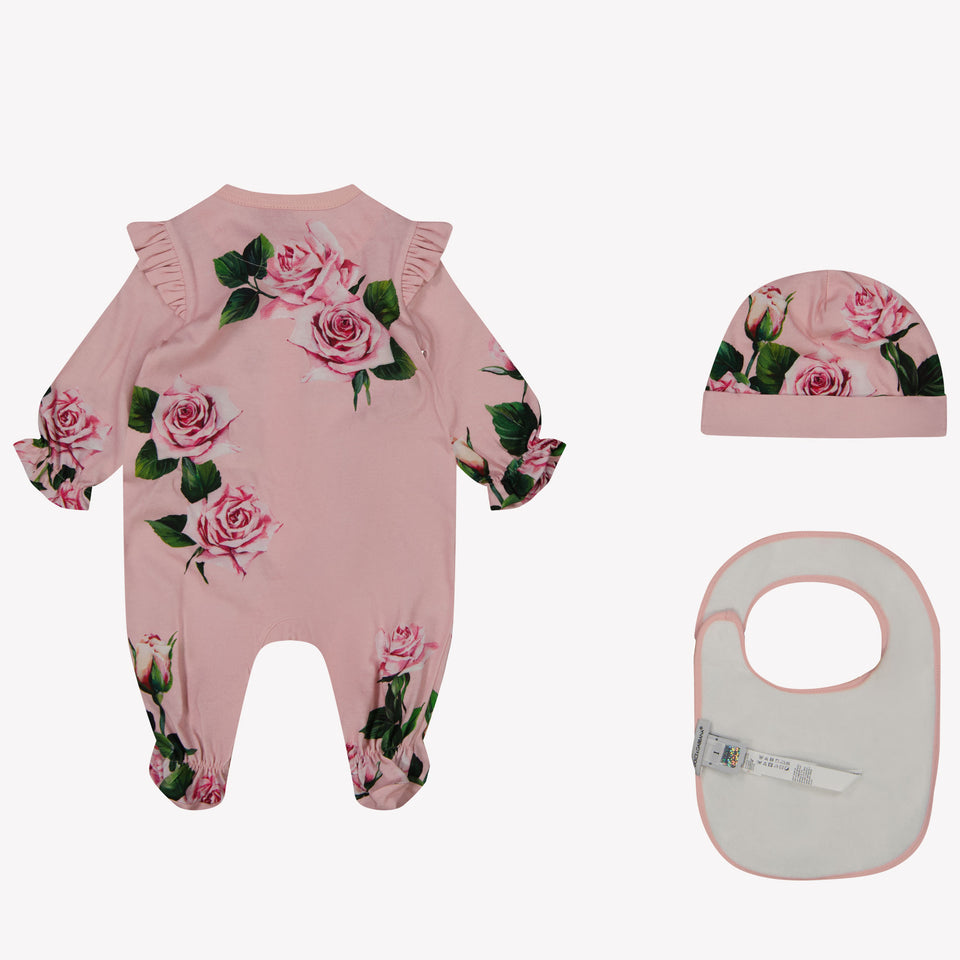 Dolce & Gabbana Baby Girls boxing suit in Light Pink