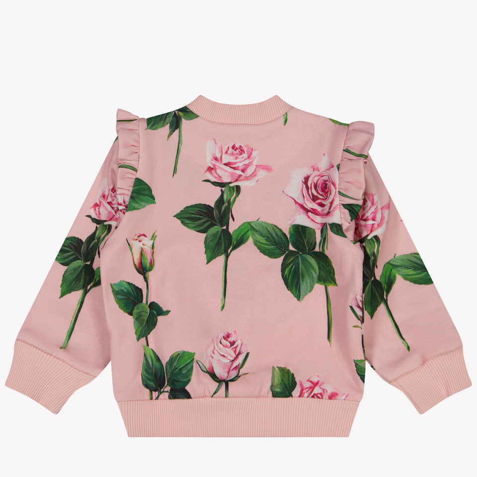 Dolce & Gabbana Baby Girls Cardigan in Light Pink