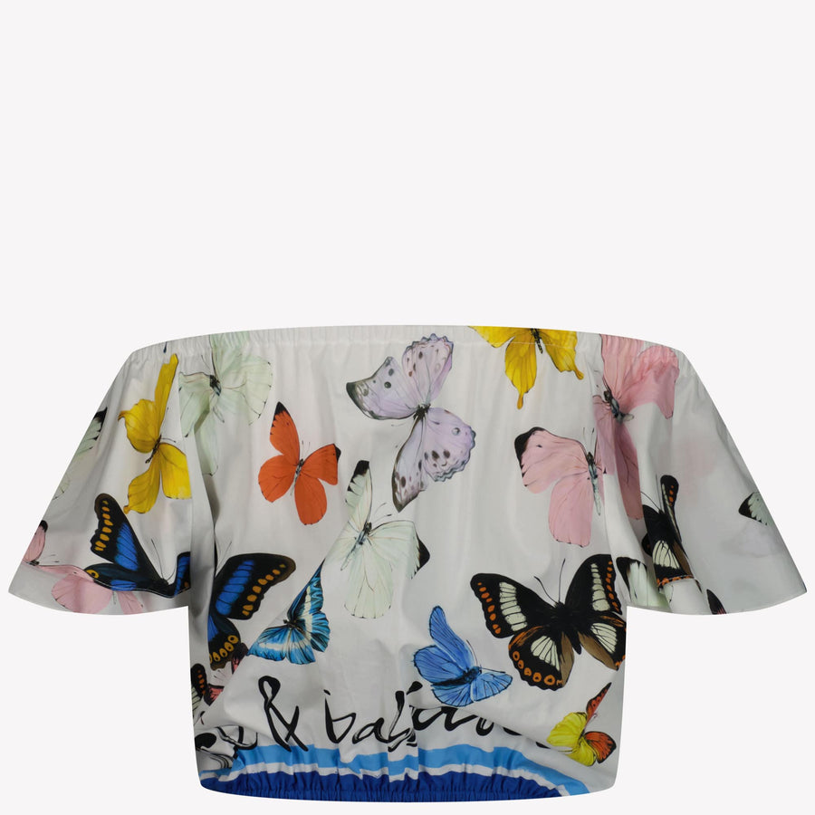Dolce & Gabbana Kids Girls  T-Shirt White