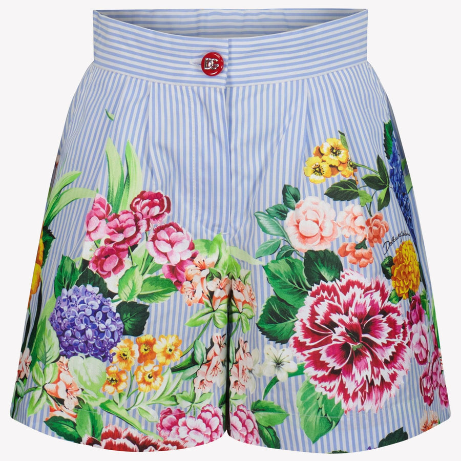 Dolce & Gabbana Kids Girls Shorts  Light Blue
