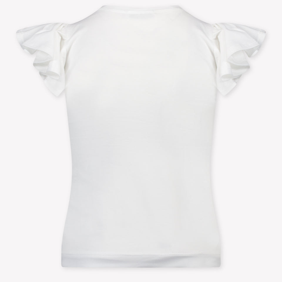 MonnaLisa Kinder Meisjes T-Shirt In Wit