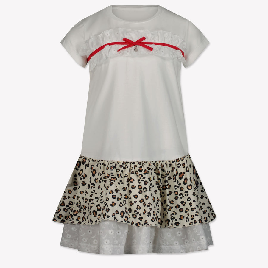 MonnaLisa Girls Dress in White