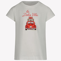 MonnaLisa Kinder Meisjes T-Shirt in Wit