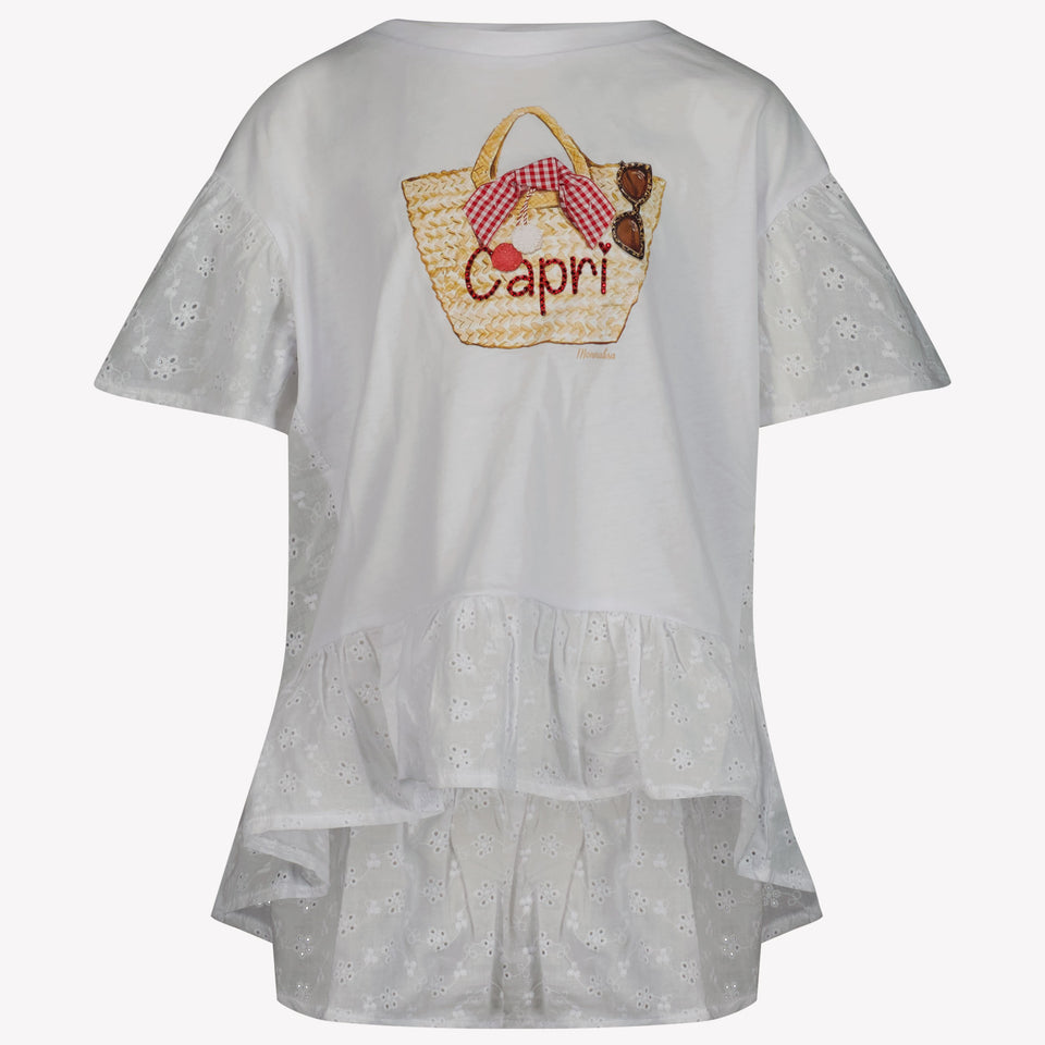 MonnaLisa Kinder Meisjes T-Shirt In Wit