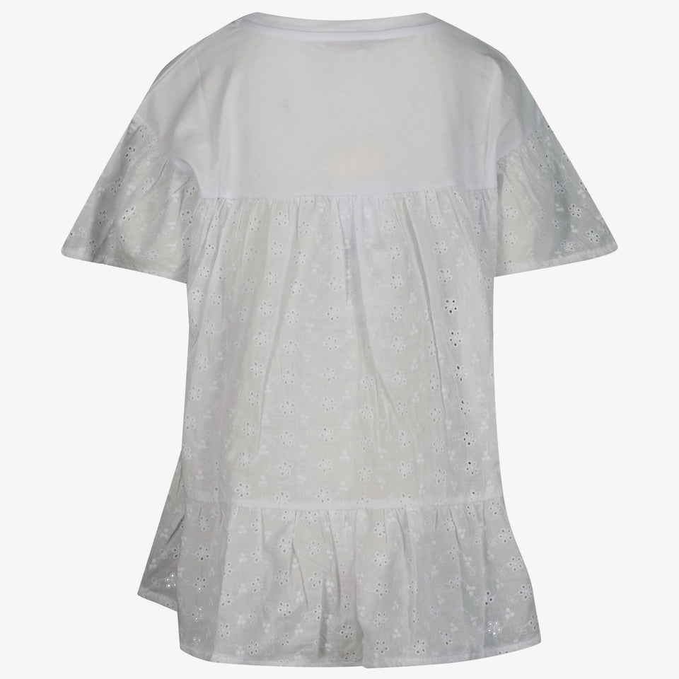 MonnaLisa Kinder Meisjes T-Shirt In Wit