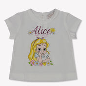 MonnaLisa Baby Meisjes T-Shirt In Wit