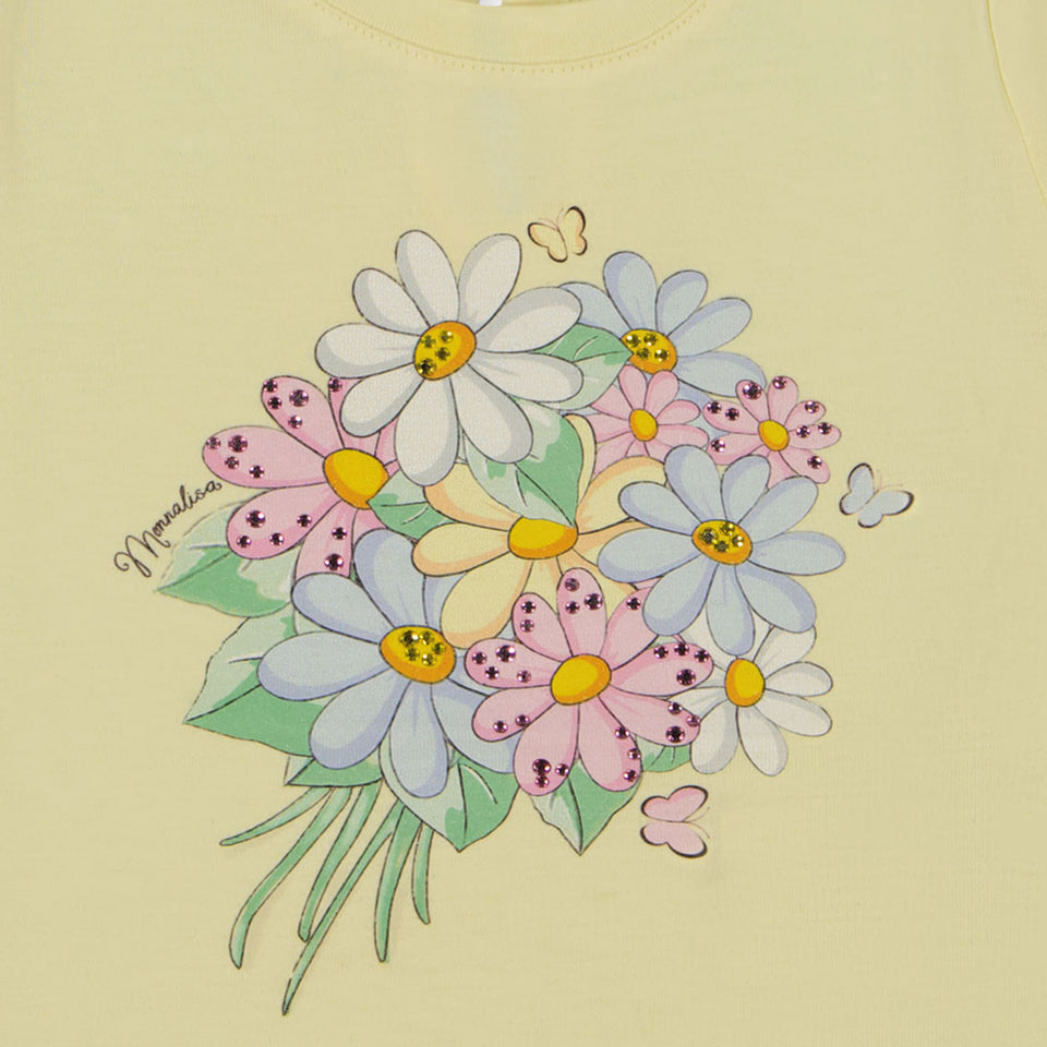 MonnaLisa Baby Meisjes T-Shirt In Geel