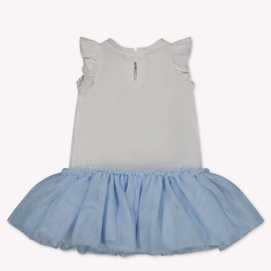 MonnaLisa Baby Meisjes Jurk in Wit