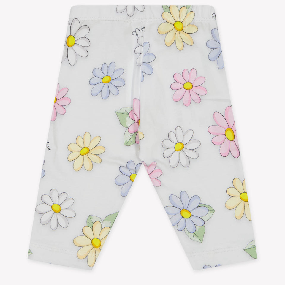 MonnaLisa Baby Girls Leggings in White