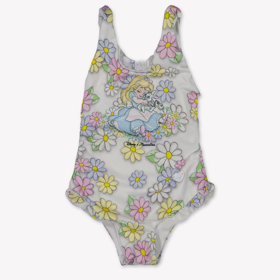 MonnaLisa Baby Meisjes Zwemkleding In Wit