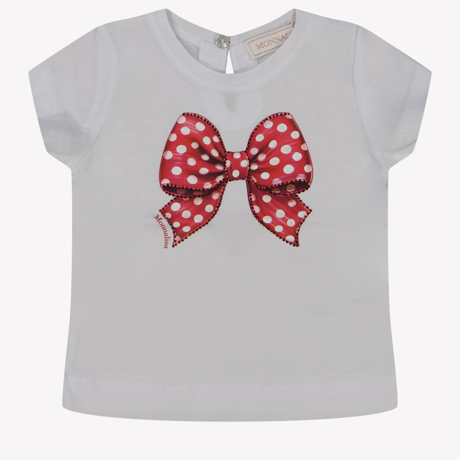 MonnaLisa Baby Meisjes T-Shirt In Wit