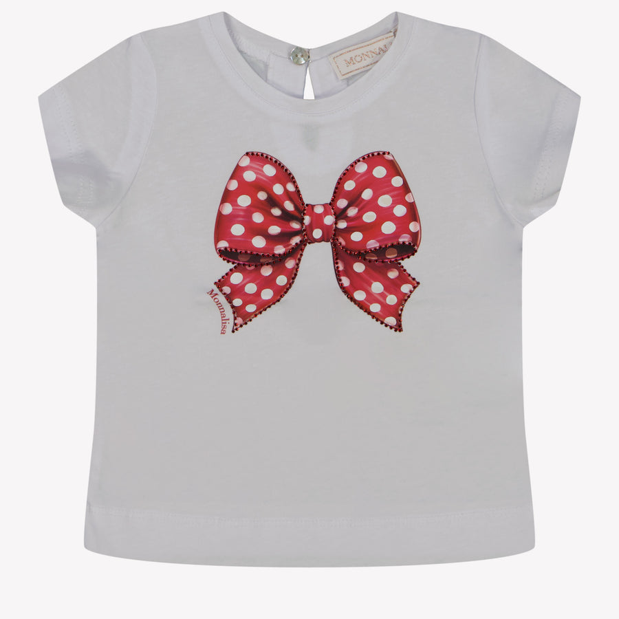 MonnaLisa Baby Meisjes T-Shirt in Wit