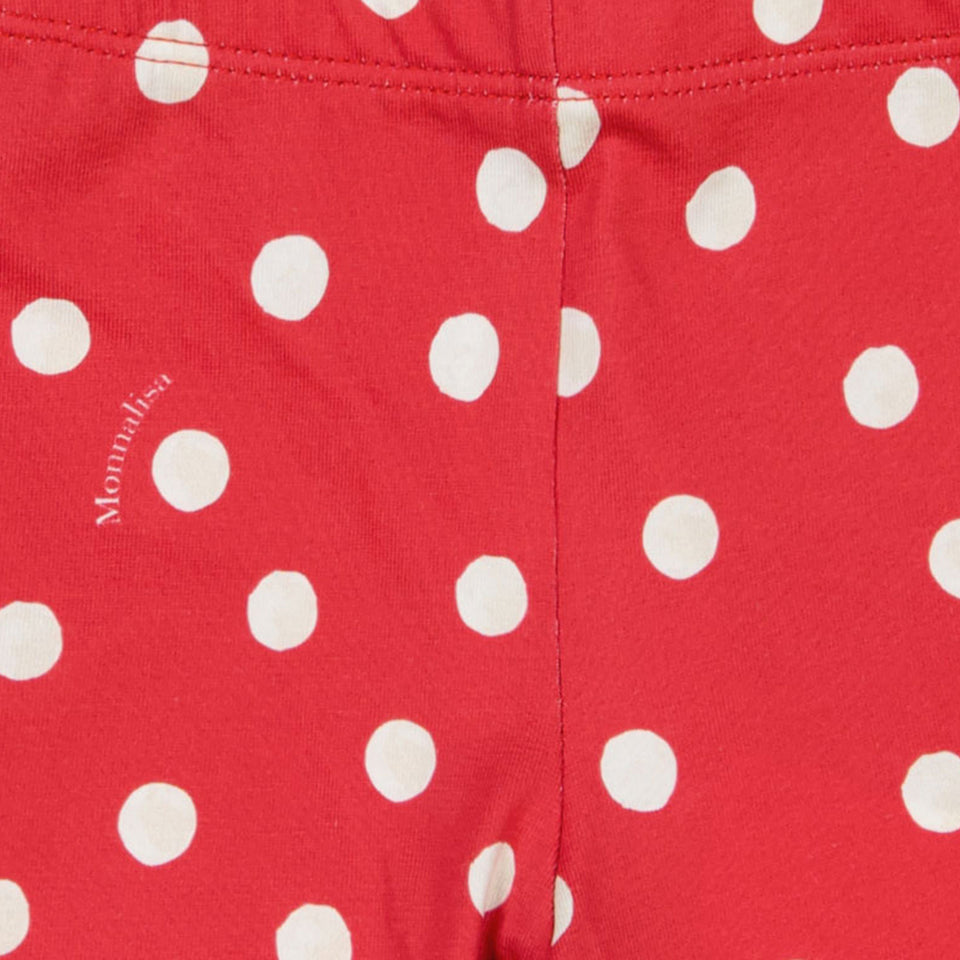 MonnaLisa Baby Meisjes Legging In Rood