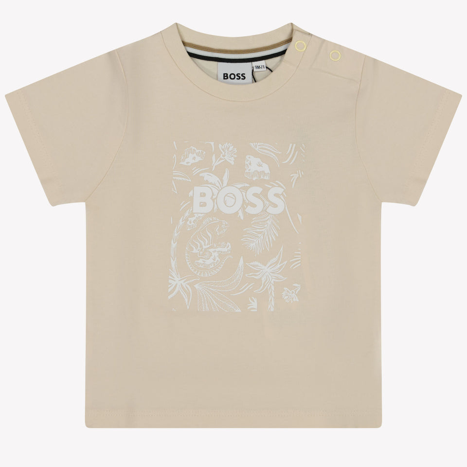 Boss Baby Boys T-Shirt in Light Beige