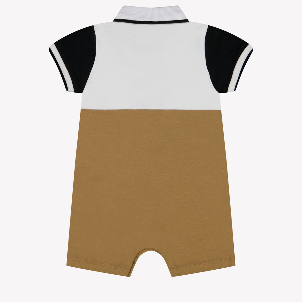 Boss Baby Boys Playsuit In Beige