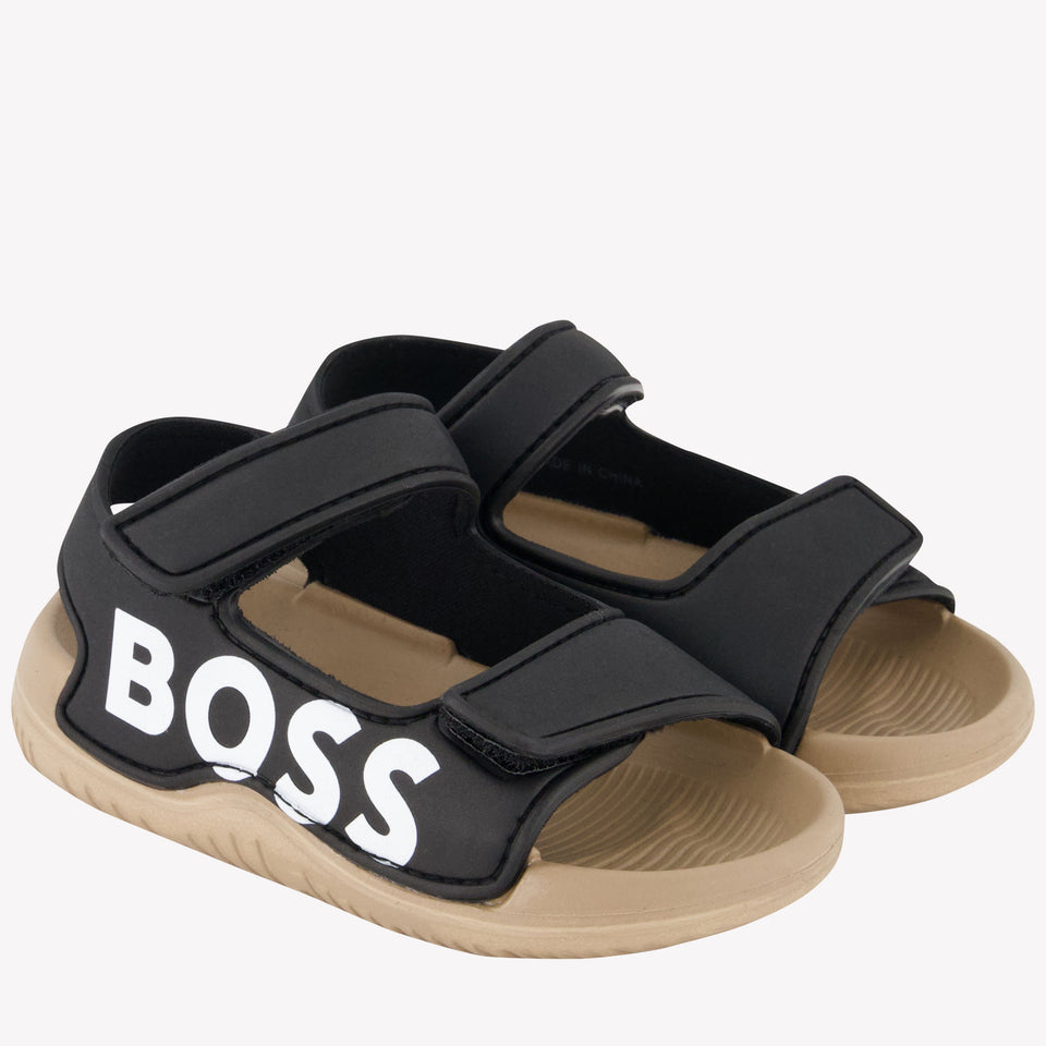 Boss Jongens Sandalen In Zwart