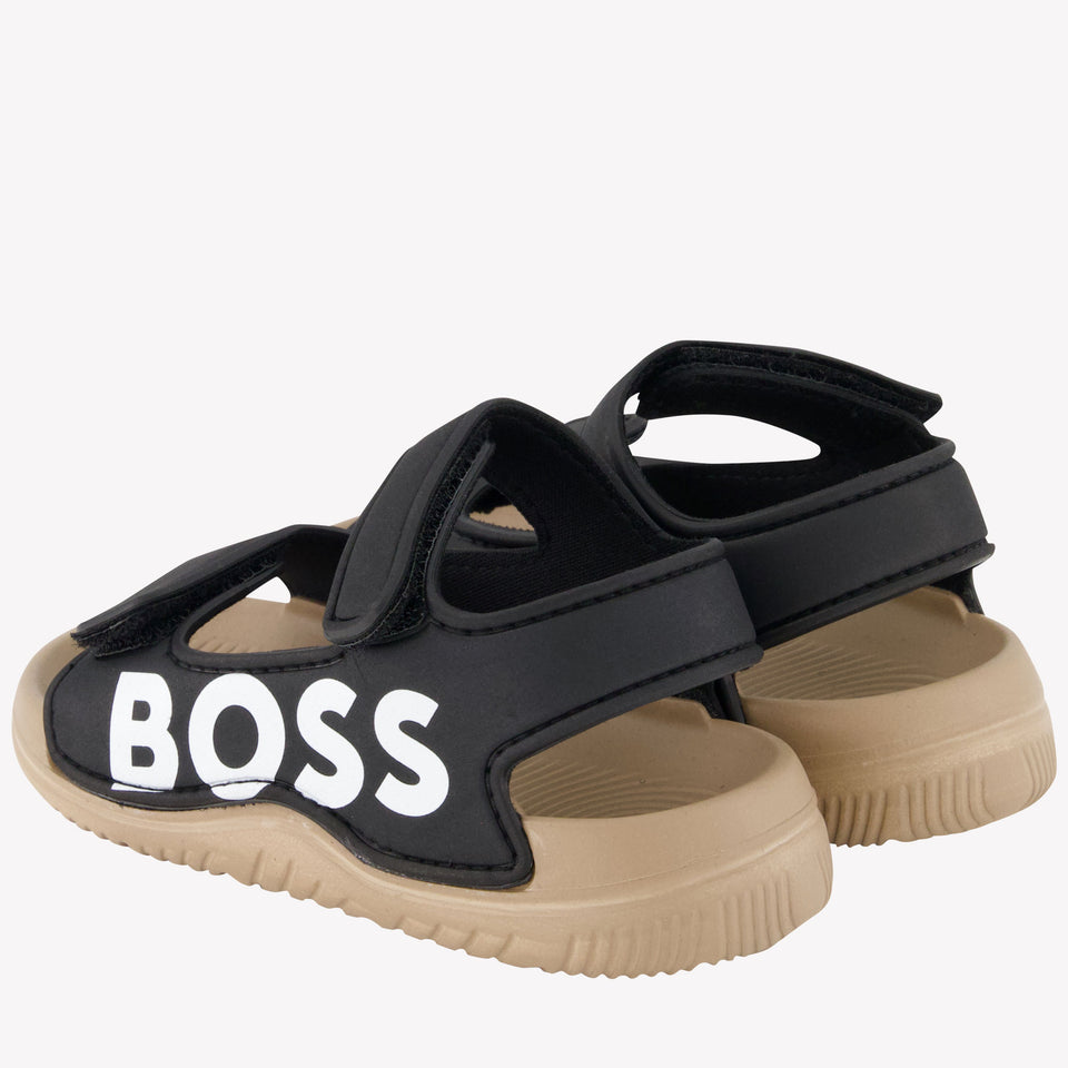 Boss Jongens Sandalen In Zwart