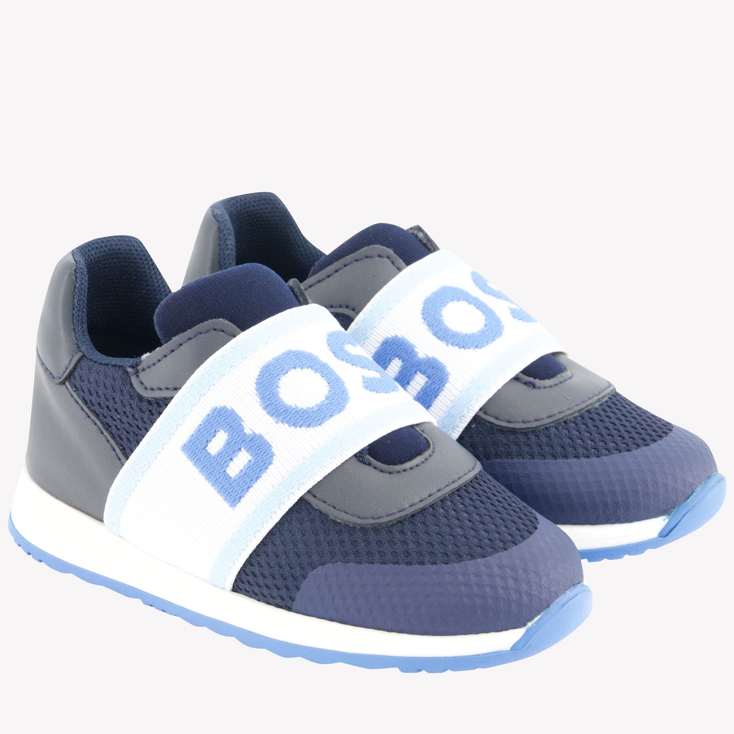 Boss Jongens Sneakers In Navy