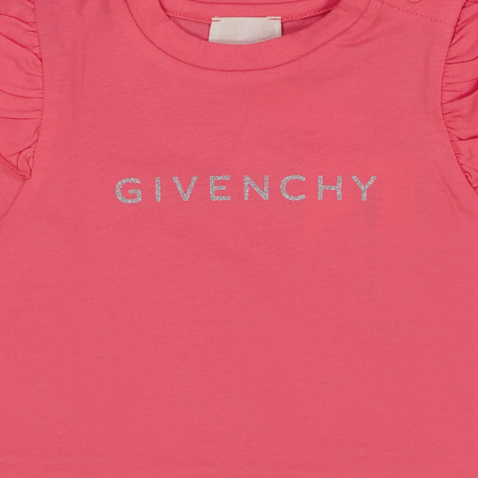 Givenchy Baby Meisjes T-Shirt In Fuchsia