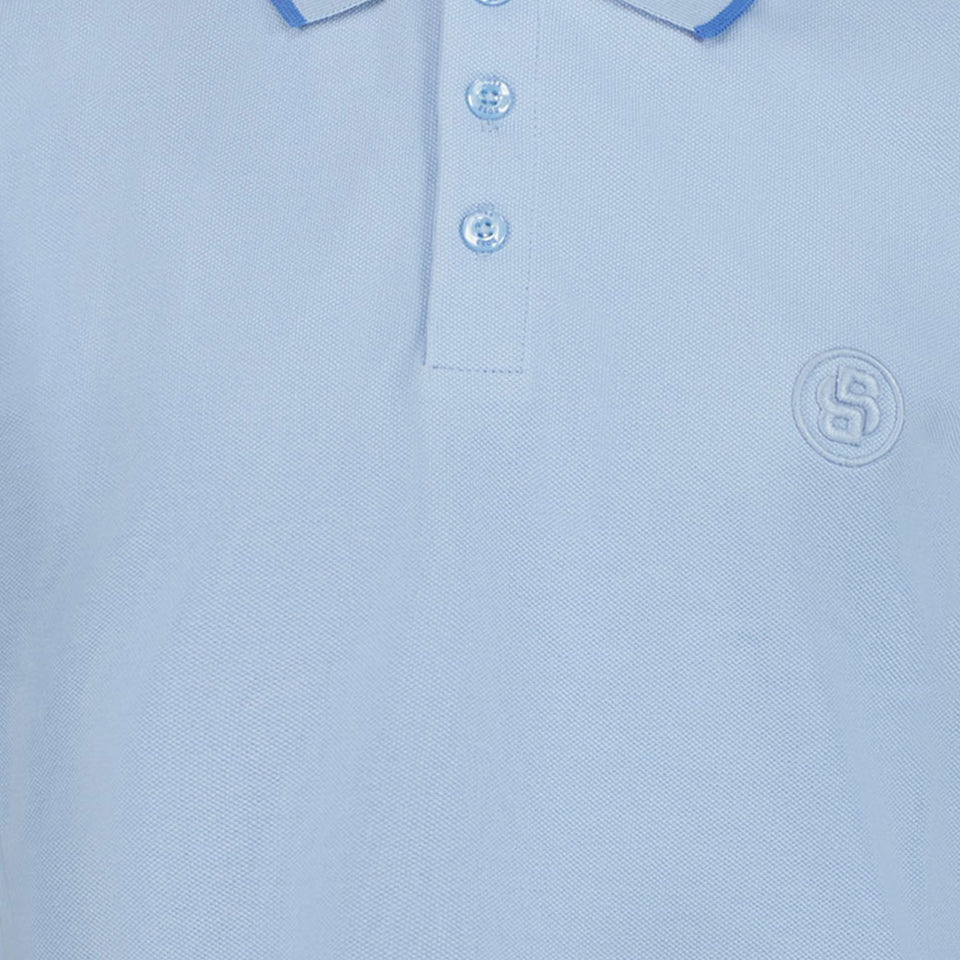 Boss Kinder Jongens Polo In Licht Blauw