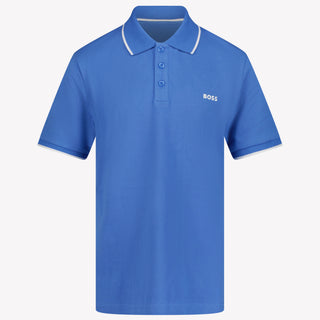 Boss Kids Boys Polo in Blue