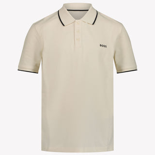 Boss Kinder Jongens Polo In Licht Beige