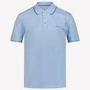 Boss Kinder Jongens Polo In Licht Blauw