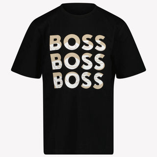 Boss Kids Boys in T-Shirt Black