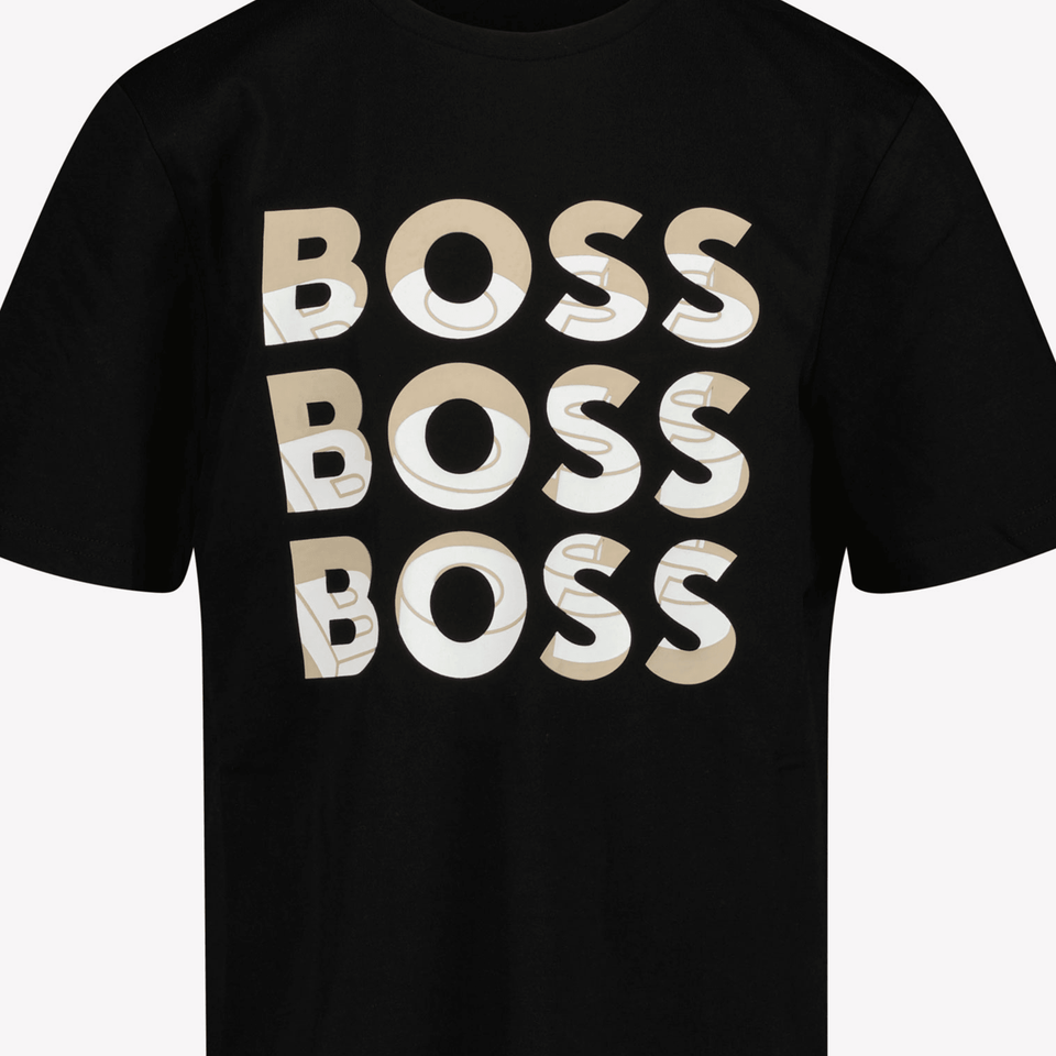 Boss Kids Boys in T-Shirt Black