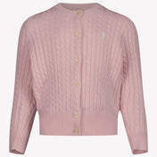 Ralph Lauren Kids Girls Cardigan in Light Pink