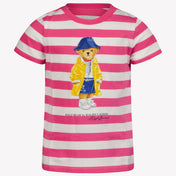 Ralph Lauren Kids Girls in T-Shirt Fuchsia