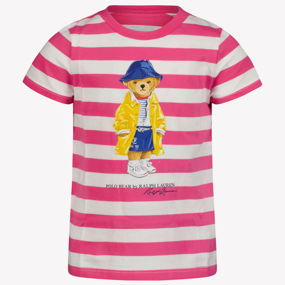 Ralph Lauren Kinder Meisjes T-Shirt In Fuchsia