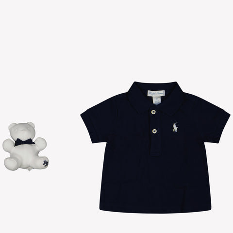 Ralph Lauren Baby Boys Playsuit In Navy