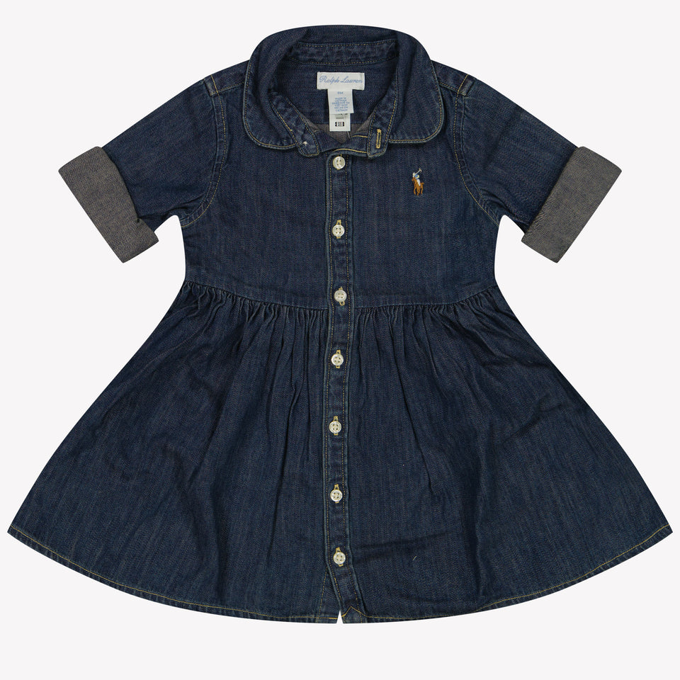 Ralph Lauren Baby Meisjes Jurk In Jeans