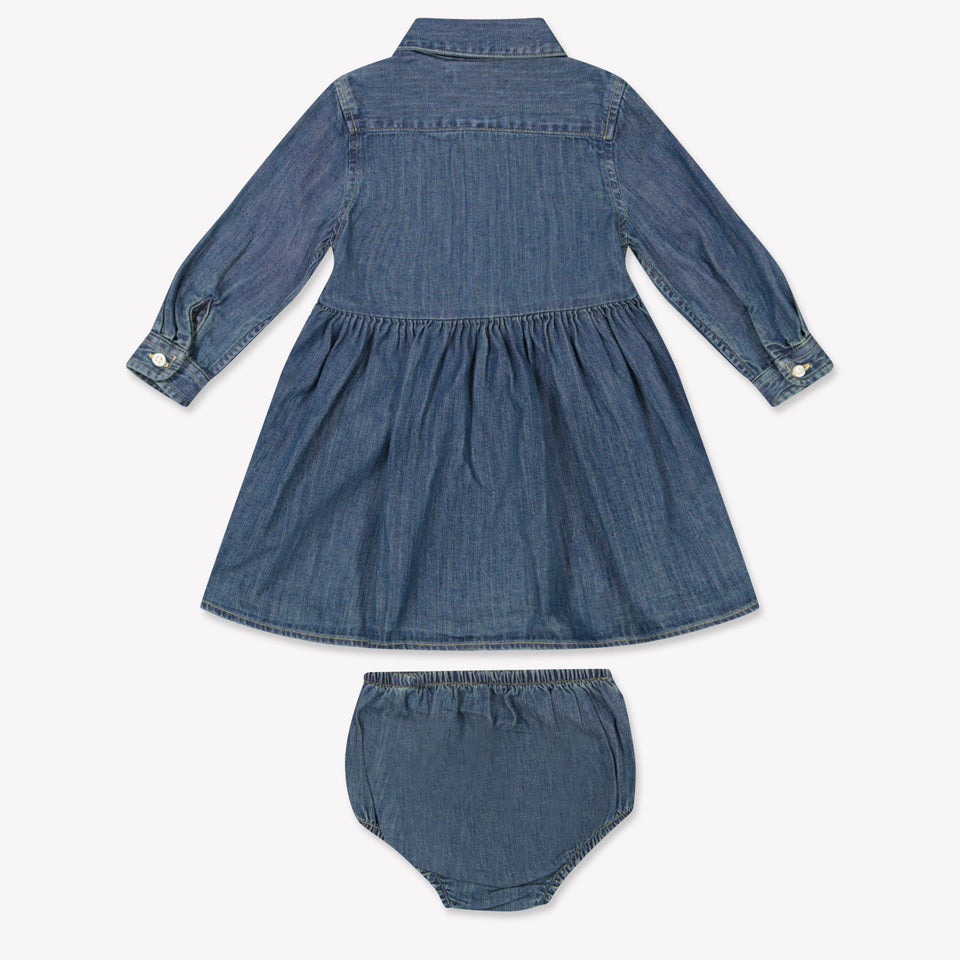 Ralph Lauren Baby Meisjes Jurk In Jeans