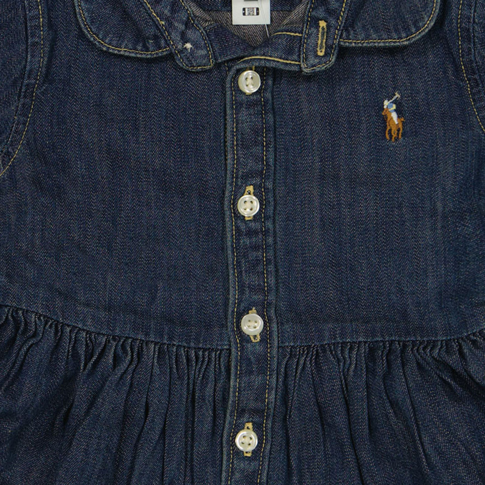 Ralph Lauren Baby Girls Dress In Jeans