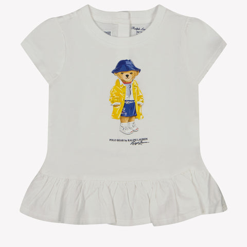 Ralph Lauren Baby Girls T-Shirt in White