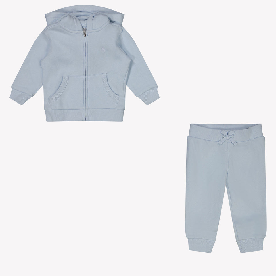 Ralph Lauren Baby Boys Tracksuit In Light Blue