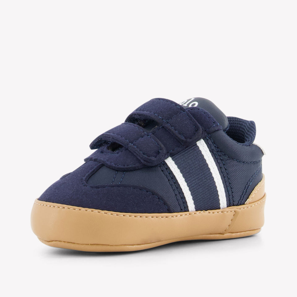 Ralph Lauren Heritage Court III Baby Boys Sneakers In Navy