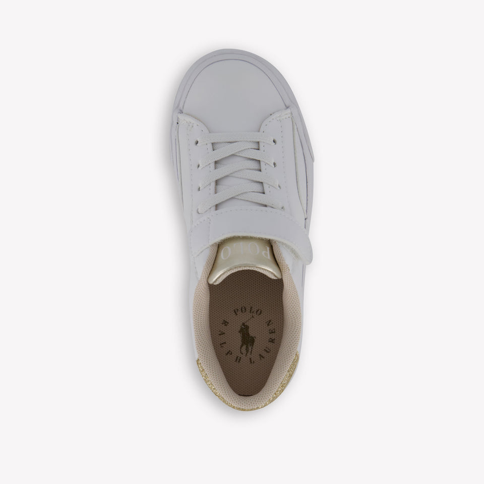 Ralph Lauren THERON IV PS Meisjes Sneakers In Wit