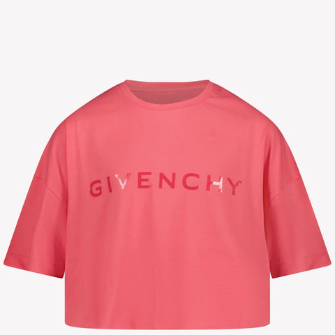 Givenchy Kids Girls in T-Shirt Fuchsia