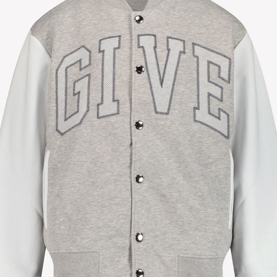 Givenchy Kids Boys Cardigan in Light Gray