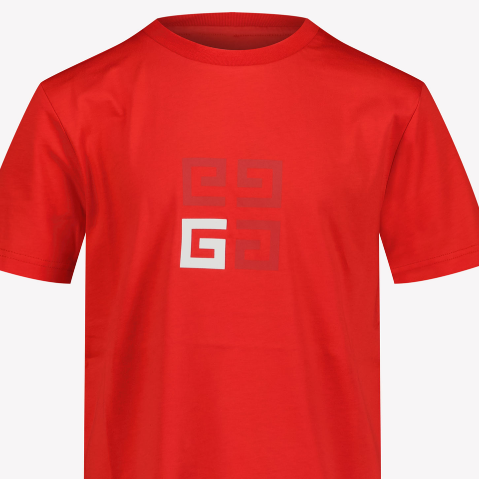 Givenchy Kinder Jongens T-Shirt In Rood